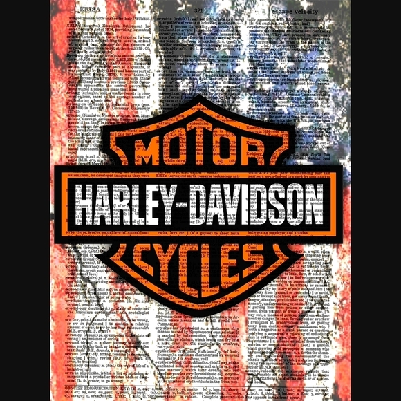 Harley Davidson American Dictionary Art Print - Picture 4 of 4